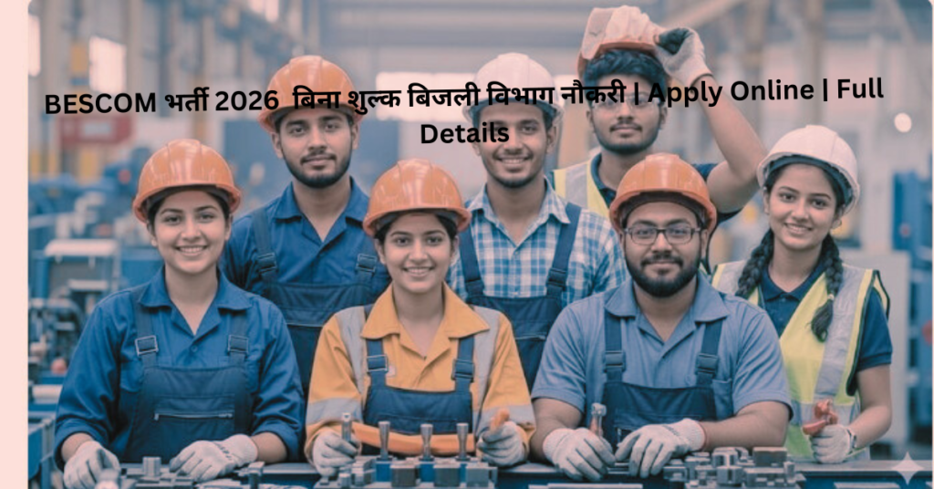 BESCOM भर्ती 2026 बिजली विभाग में बिना शुल्क आवेदन की जानकारी