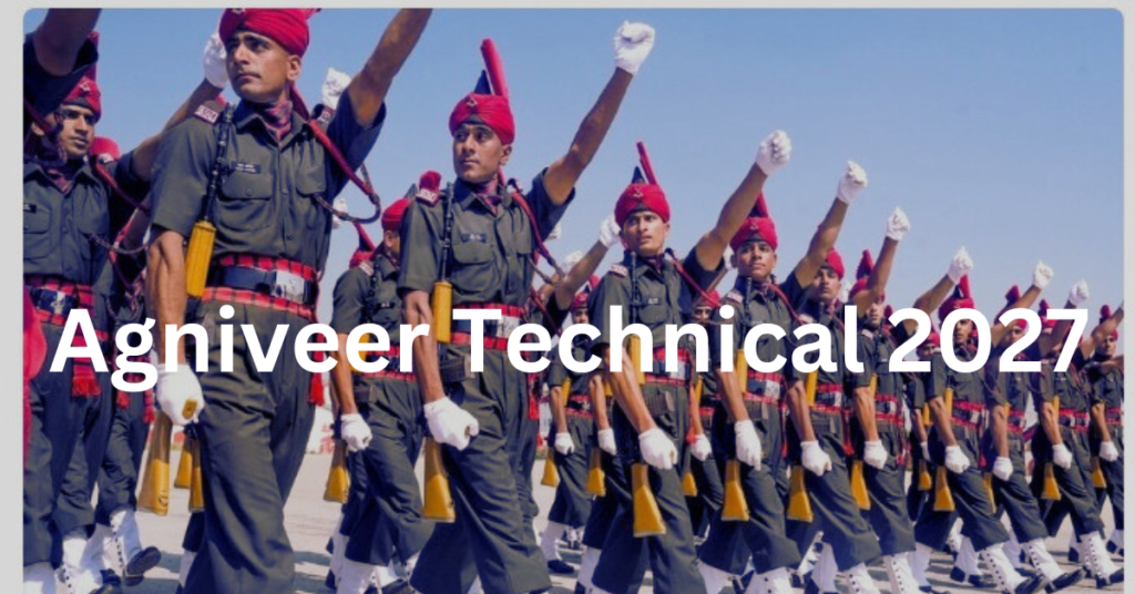 Indian Army Agniveer Recruitment 2027 Technical Vacancy for Vocational Students
